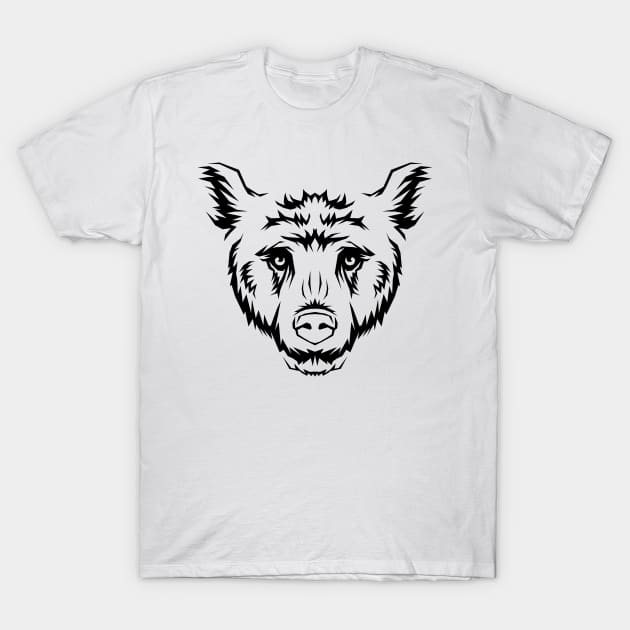 Bear - Silhouette design T-Shirt by Randomart
